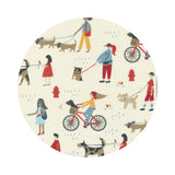 Daily Walk in Cream - Dog Daze Collection - Moda Fabrics