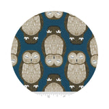 Sleepy Owls in Lake - Nocturnal Collection - Gingiber for Moda Fabrics