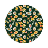 Fruit Stickers in Hunter  - Orchard by Rifle Paper Co. - Cotton + Steel Fabrics