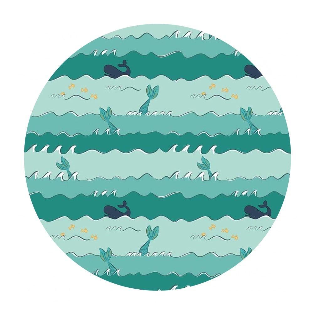 Oceans in Seafoam - Ahoy! Mermaids Collection - Riley Blake Designs